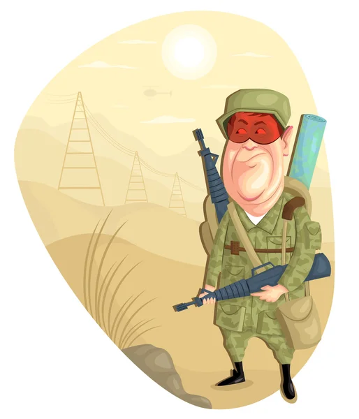 Army Man — Vector de stoc