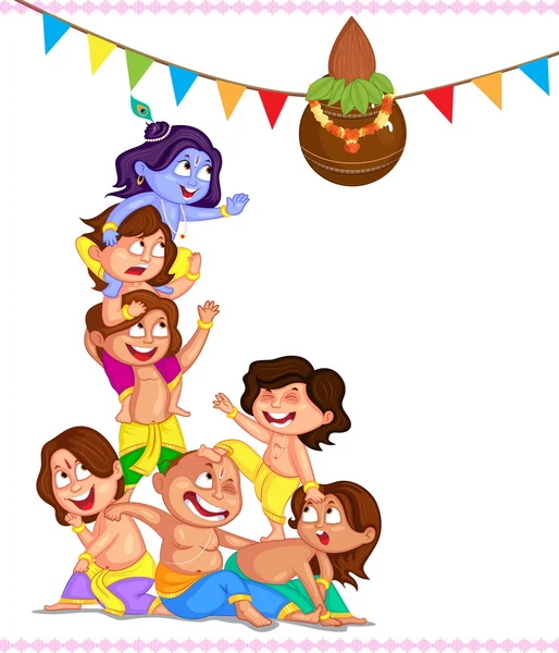 Krishna Janmashtami — Image vectorielle