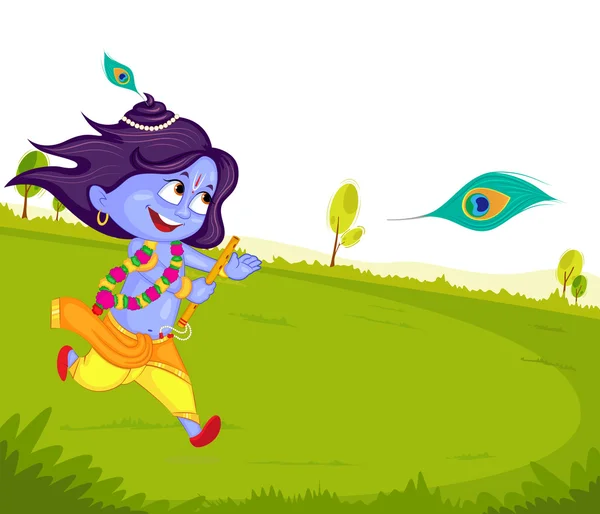 Krishna Janmashtami — Archivo Imágenes Vectoriales