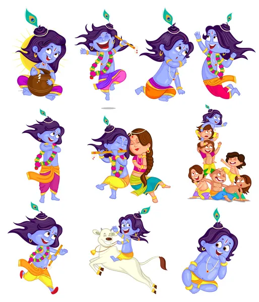 Krishna Janmashtami — Image vectorielle
