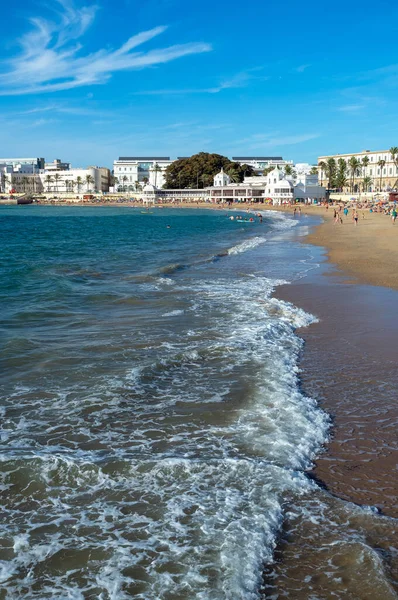 Září 2021 Caleta Beach Cádizu Andalusie Španělsko — Stock fotografie