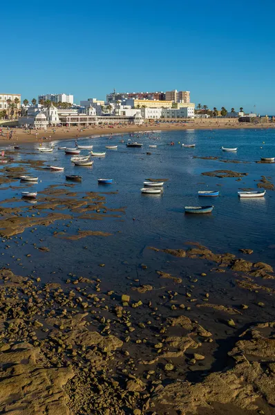 Září 2021 Caleta Beach Cádizu Andalusie Španělsko — Stock fotografie