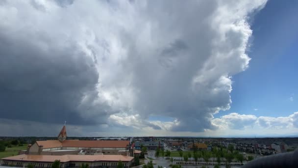 Timelapse Tormenta Verano Sobre Calgary — Vídeos de Stock