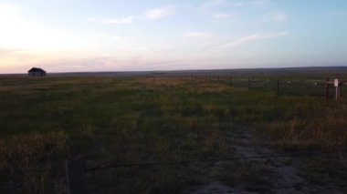 Canadian Prairies scene in the summer