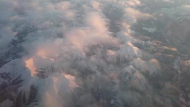 Arial views of the mountains