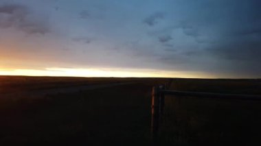 Canadian Prairies scene in the summer