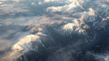Arial views of the mountains