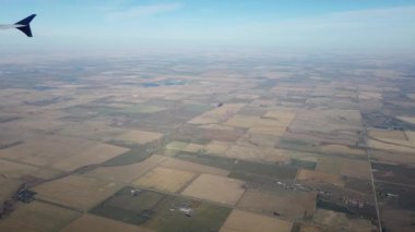Arial view of the Canadian prairies