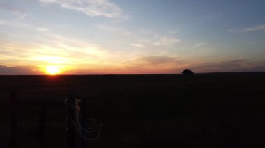 Canadian Prairies scene in the summer
