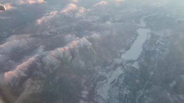 Arial views of the mountains