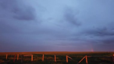 Canadian Prairies scene in the summer