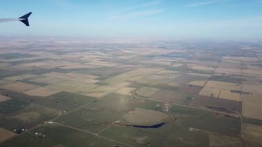 Arial view of the Canadian prairies