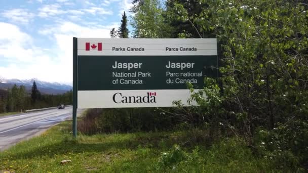Jasper Alberta Fall — Stock Video