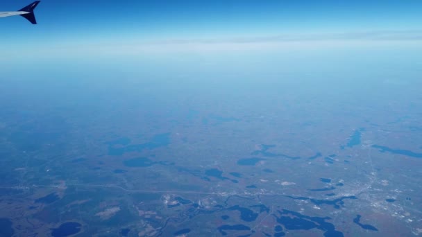 Arial View Canada Plane — стокове відео