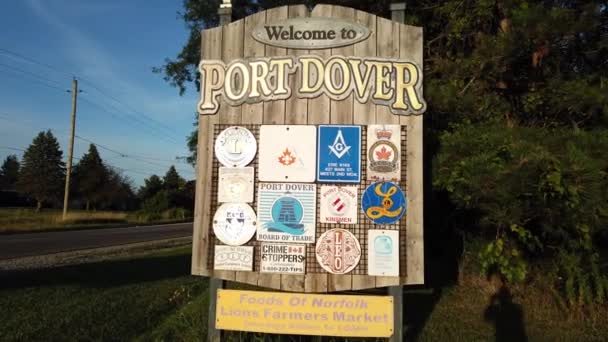 Port Dover Southern Ontario — Stockvideo