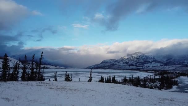 Jasper Alberta Canada Late Fall — Stock Video