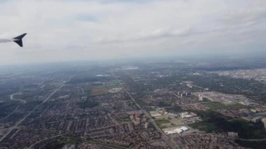 Arial video from an airplane