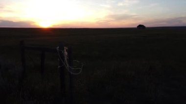 Canadian Prairies scene in the summer