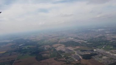Arial video from an airplane