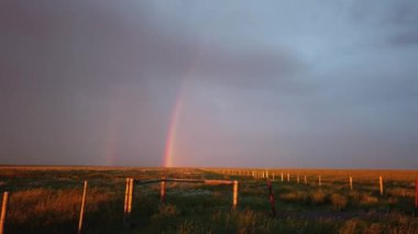 Canadian Prairies scene in the summer
