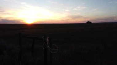 Canadian Prairies scene in the summer
