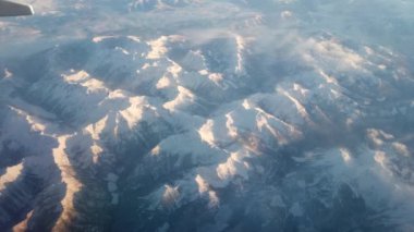 Arial views of the mountains