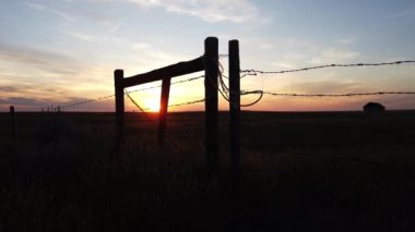 Canadian Prairies scene in the summer