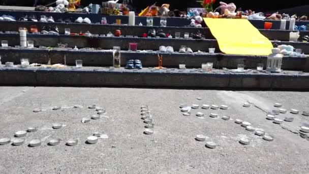 Residential School Memorial Calgary Alberta — Vídeo de Stock