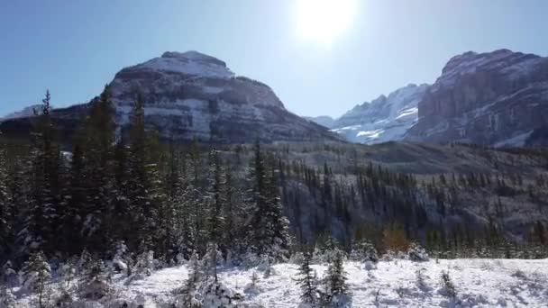 Banff Albert Σκηνές Καναδά — Αρχείο Βίντεο