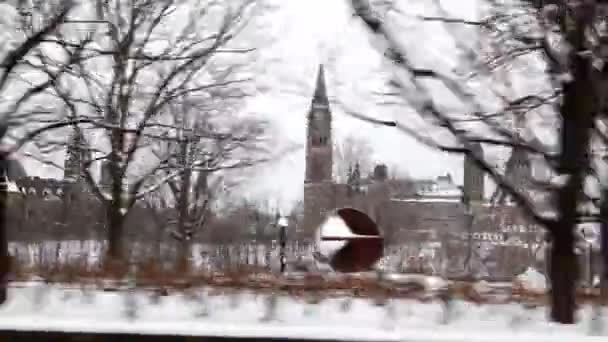 Ottawa Canada Winter — Stock video