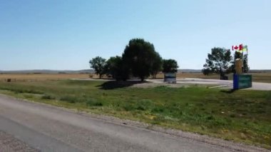 Canadian prairies in the summer