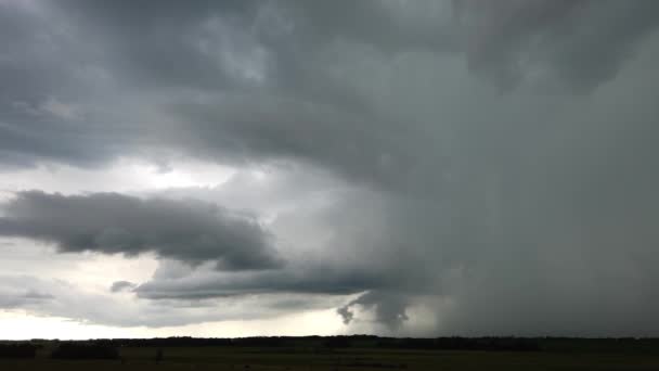 Storm Canadian Prairies — стоковое видео