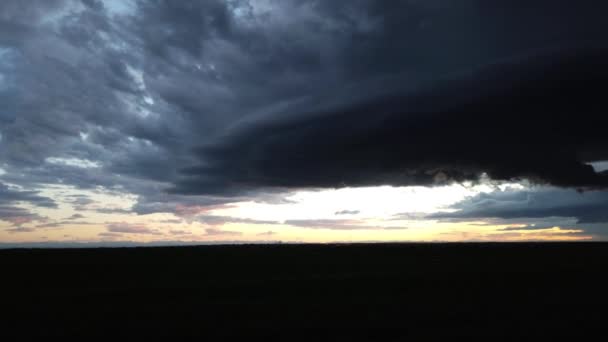 Storm Canadian Prairies — Stockvideo