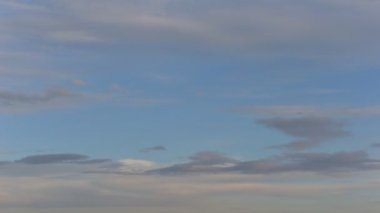 timelapse floating clouds in the evening landscape cloudy sky.