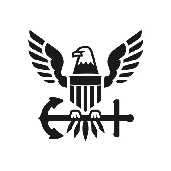 Logotipo Vetor Marinha Dos Estados Unidos —  Vetores de Stock