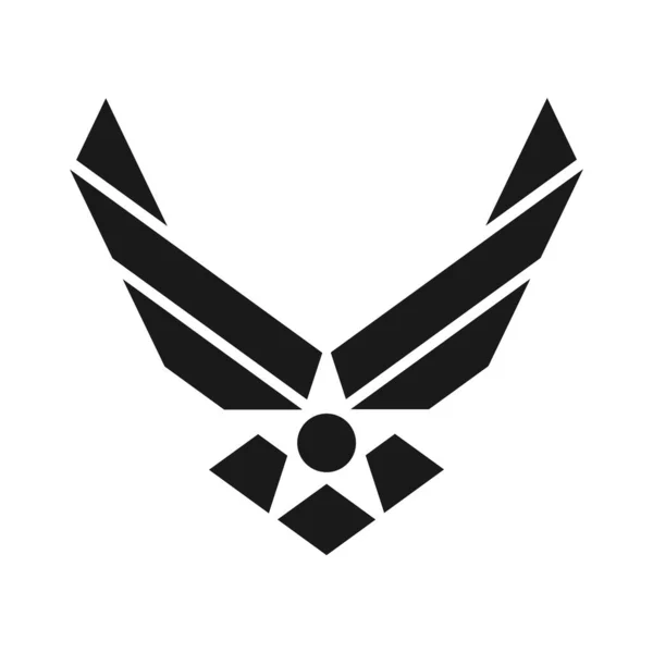 Λογότυπο Φορέα Της Πολεμικής Αεροπορίας Των Ηνωμένων Πολιτειών Εικονογράφηση Αρχείου