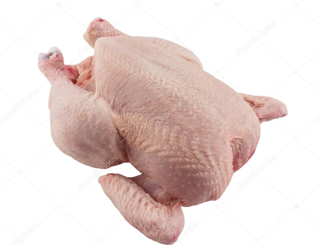 Free Range Whole Chicken, Isolated