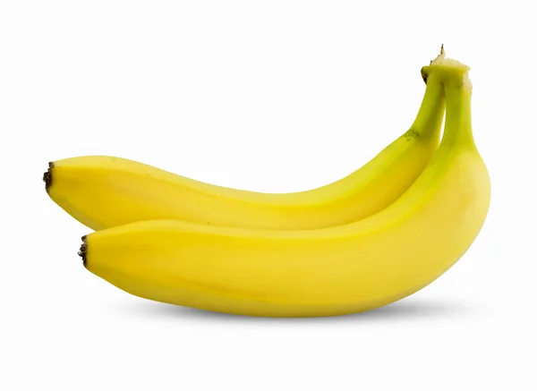 Two bananas. isolated on white. — Stock Photo, Image