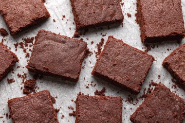 Kakaolu browni. Tatlı yemek..