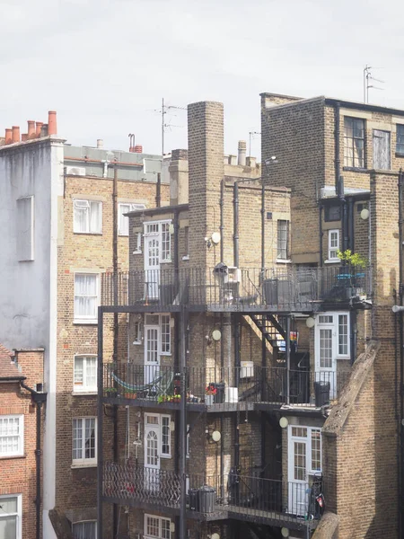 Eine Interessante Aufnahme Der Rückseite Des Gebäudes London Großbritannien — Stockfoto