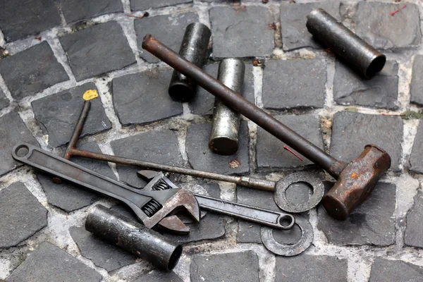 Παλαιό σύνολο εργαλείο — Φωτογραφία Αρχείου