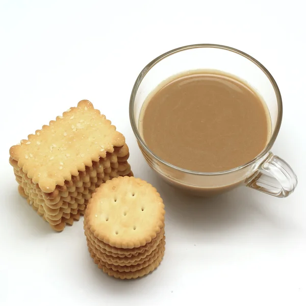 Biscoito e café — Fotografia de Stock