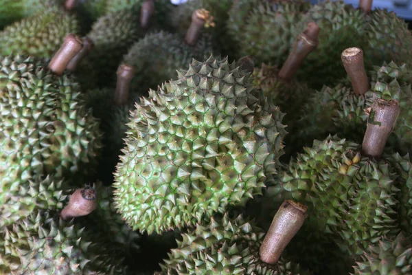 Photo Durian Fruit Market Tray — Stock Photo, Image