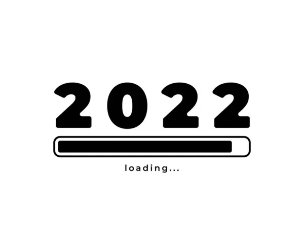 Barre Chargement Pour 2022 Concept Entreprise Planification Des Objectifs Illustration — Image vectorielle