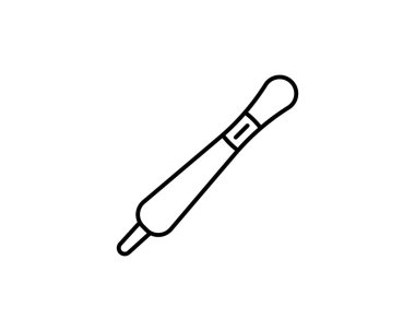 Hamilelik testi simgesi satırda. Tasarımın için, logo. Vektör çizimi. Düzenlenebilir Vuruş