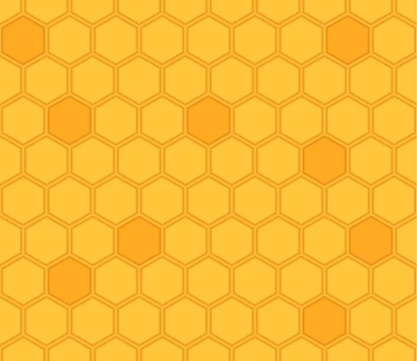 Желтый Оранжевый Пчелиный Фон Сладкие Соты Пчелиные Ульи Формы Пчелиного — стоковый вектор