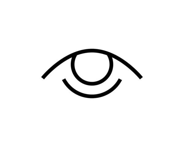 Eye Icon Λεπτή Γραμμή Για Web Και Κινητά Μοντέρνα Μινιμαλιστική — Διανυσματικό Αρχείο