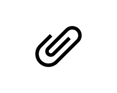 ataş ince çizgi düz renk simgesi ekleyin. Doğrusal vektör çizim. Beyaz arka plan üzerinde izole piktogram. Renkli uzun gölge tasarım