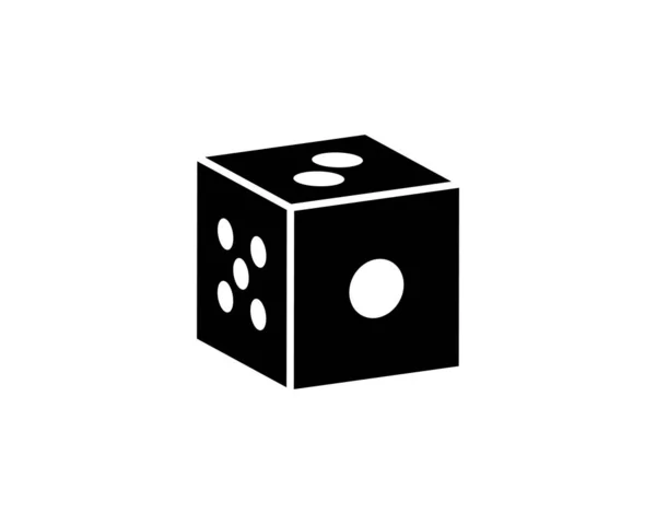 Dice向量图标 立方体的等距符号 赌博的概念 矢量图解Eps — 图库矢量图片