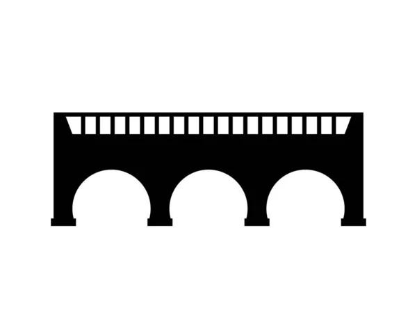 Міст Підвіска Піктограма Мотузки Векторне Зображення Можна Також Використовувати Побудови — стоковий вектор